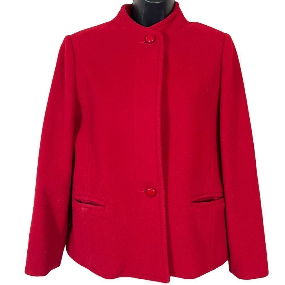 Vintage MacKintosh Red 100% Wool Blazer Jacket